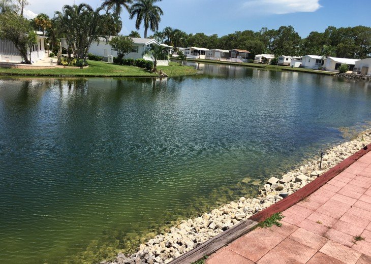 Naples Mobile Home Rental Lakefront moblie home in 55+ senior living