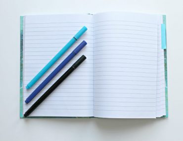 Notebook with pens for vacation rental owners